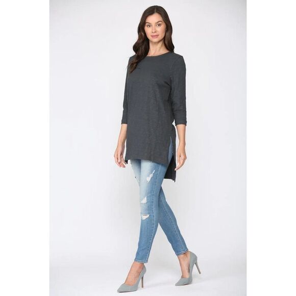 Joh Claire Top in Light Gray Size Medium - Picture 1 of 7